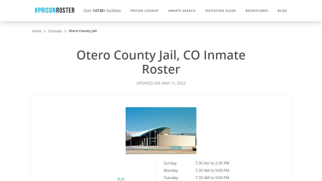 Otero County Jail, CO Inmate Roster