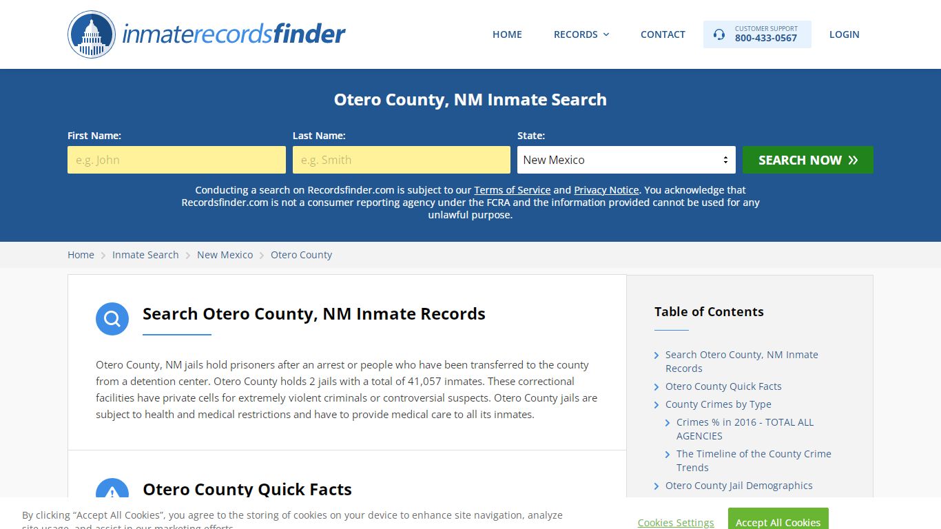 Otero County, NM Inmate Lookup & Jail Records Online